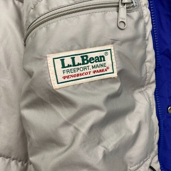 Vintage LL Bean Coat Penobscot Parka Mens Tall Large Hooded Outdoor USA Made - Picture 8 of 12